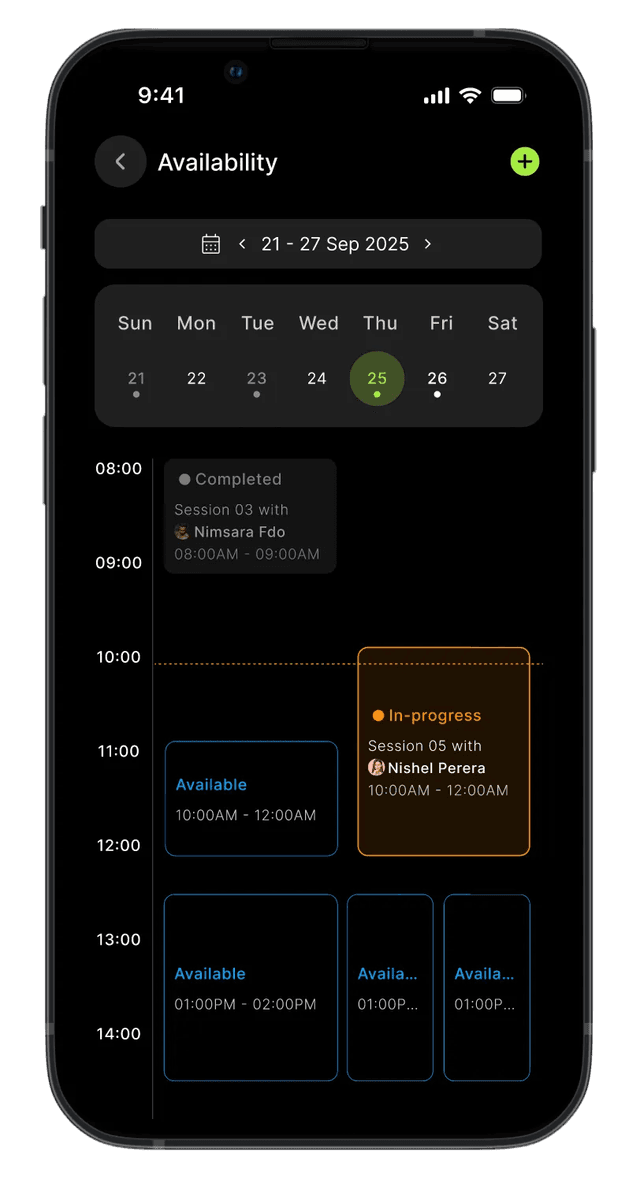 Coach App Screen 3